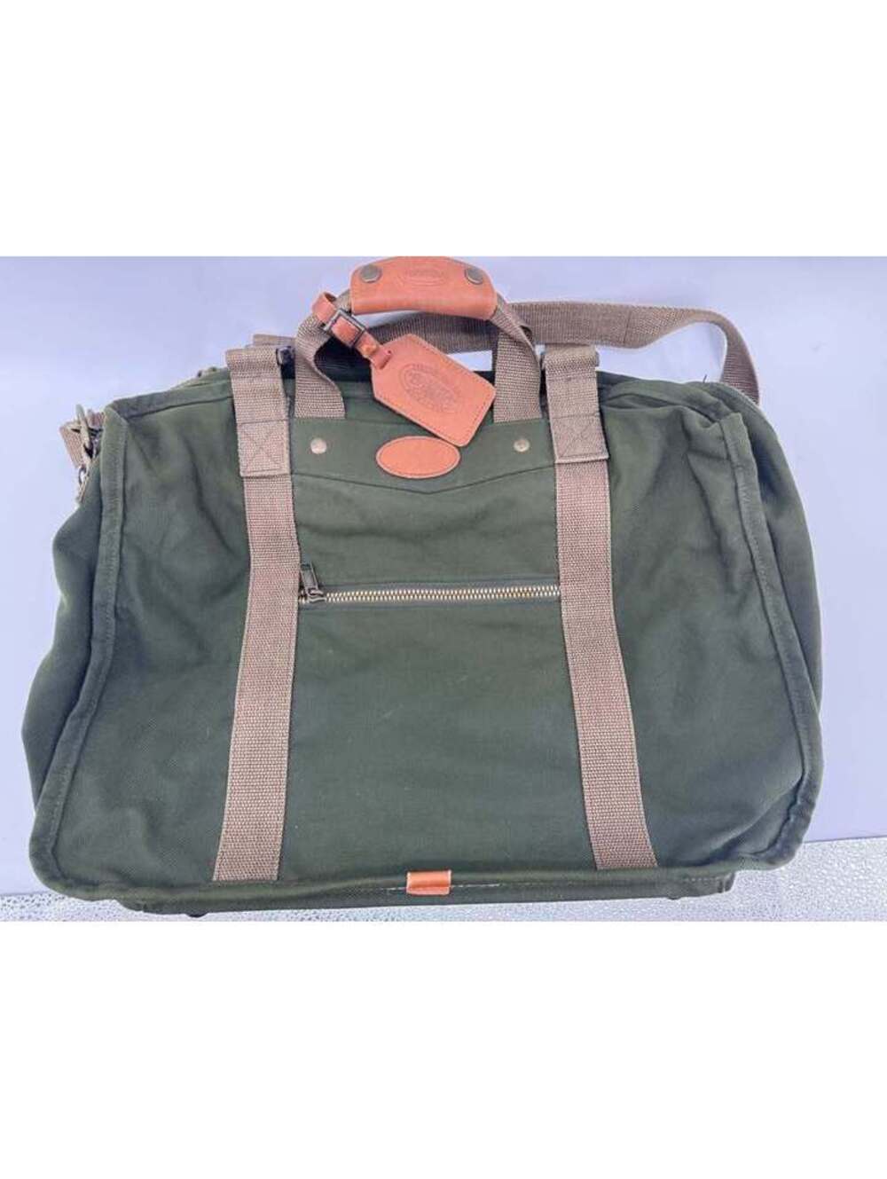Dakota Tumi Green Canvas Duffle Bag